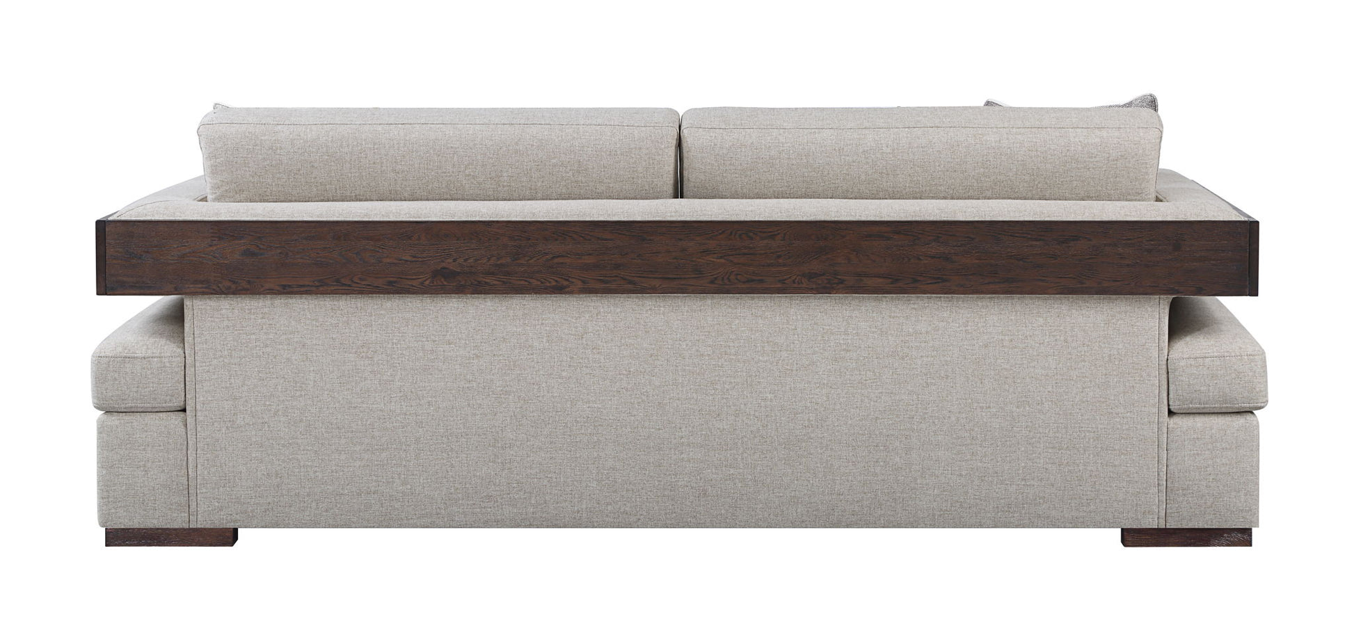 Niamey - Sofa With 4 Toss Pillows - Walnut Acme