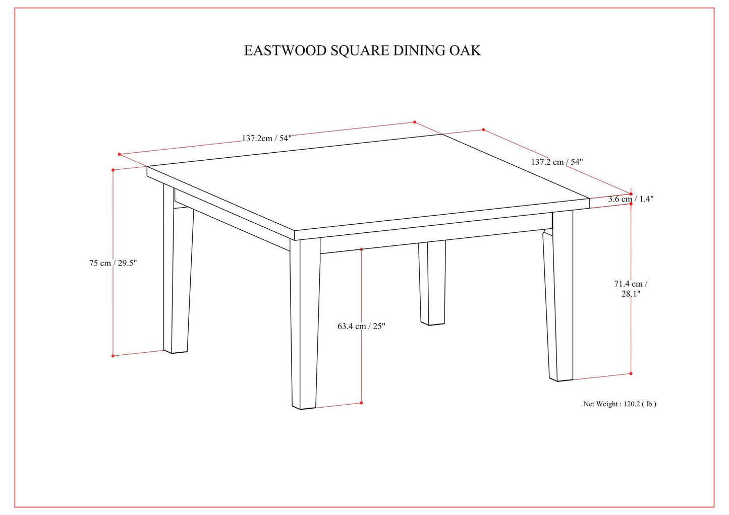Eastwood - Handcrafted Dining Table Simpli-Home