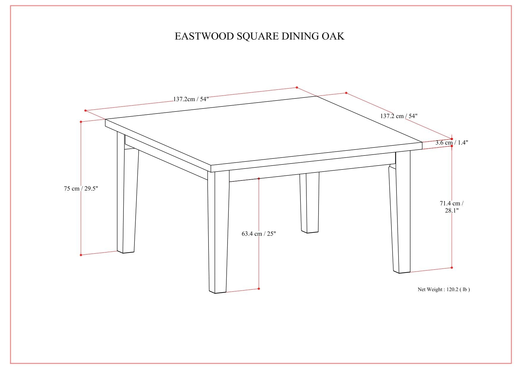 Eastwood - Handcrafted Dining Table Simpli-Home