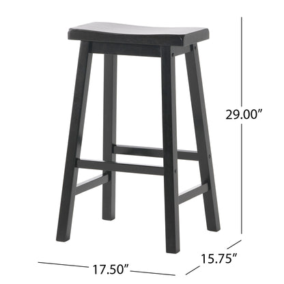 Saddle Stool - Black Noble House