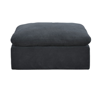 Full Compressed Ottoman - Dark Gray Home Essentials