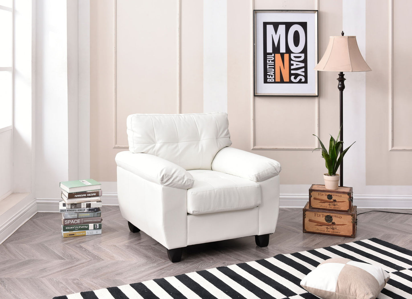 Sleek And Comfortable Accent Chair Glory Furniture