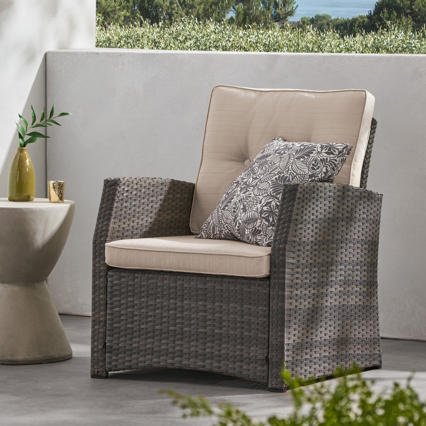 St Marta - Single Sofa Outdoor Relaxation Noble House