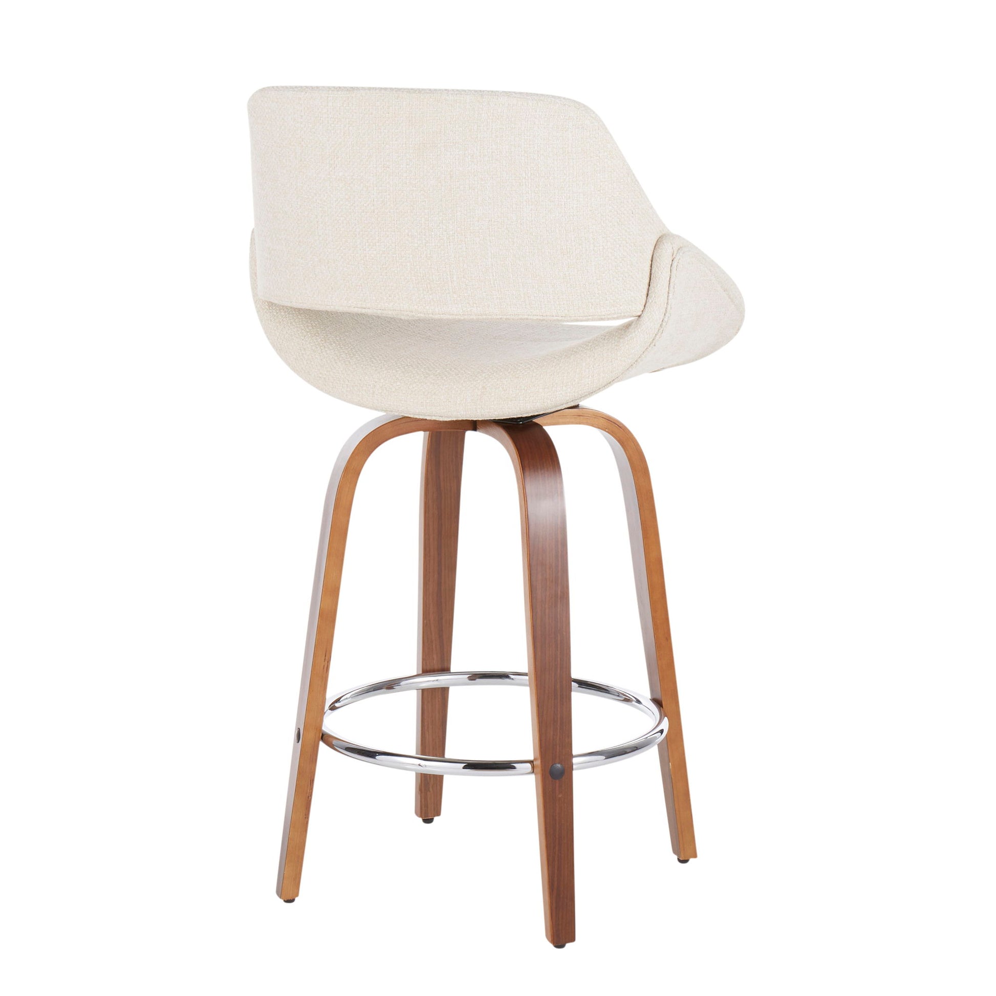 Fabrico - Mid Century Modern Counter Stool (Set of 2) Lumi Source