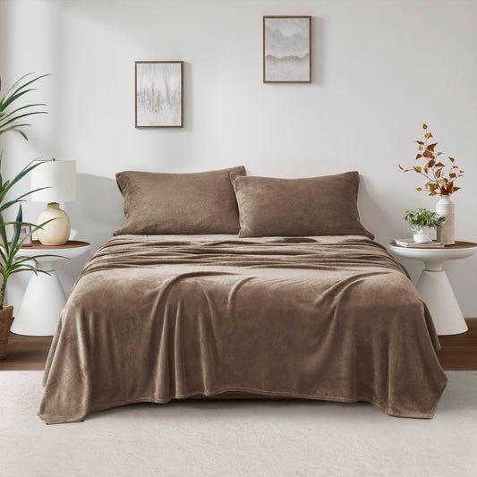 Queen Soloft Sheet Set - Brown True North by Sleep Philosophy