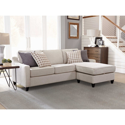 Isla - L-Shaped Sectional Sofa With Pillows - Beige Furniture Max