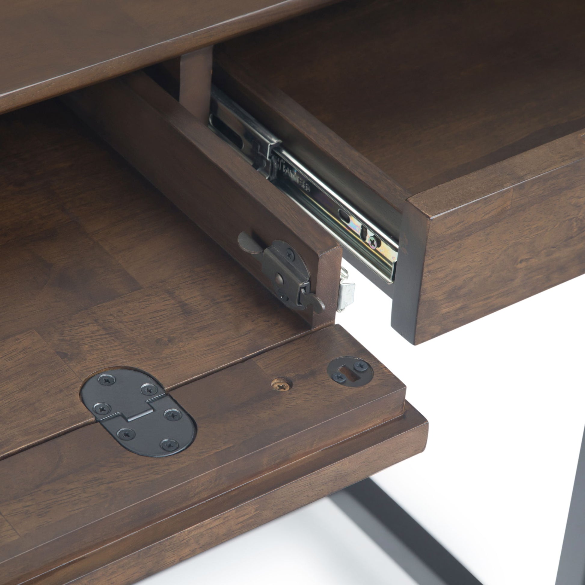 Banting - Mid Century Desk - Walnut Brown Simpli-Home