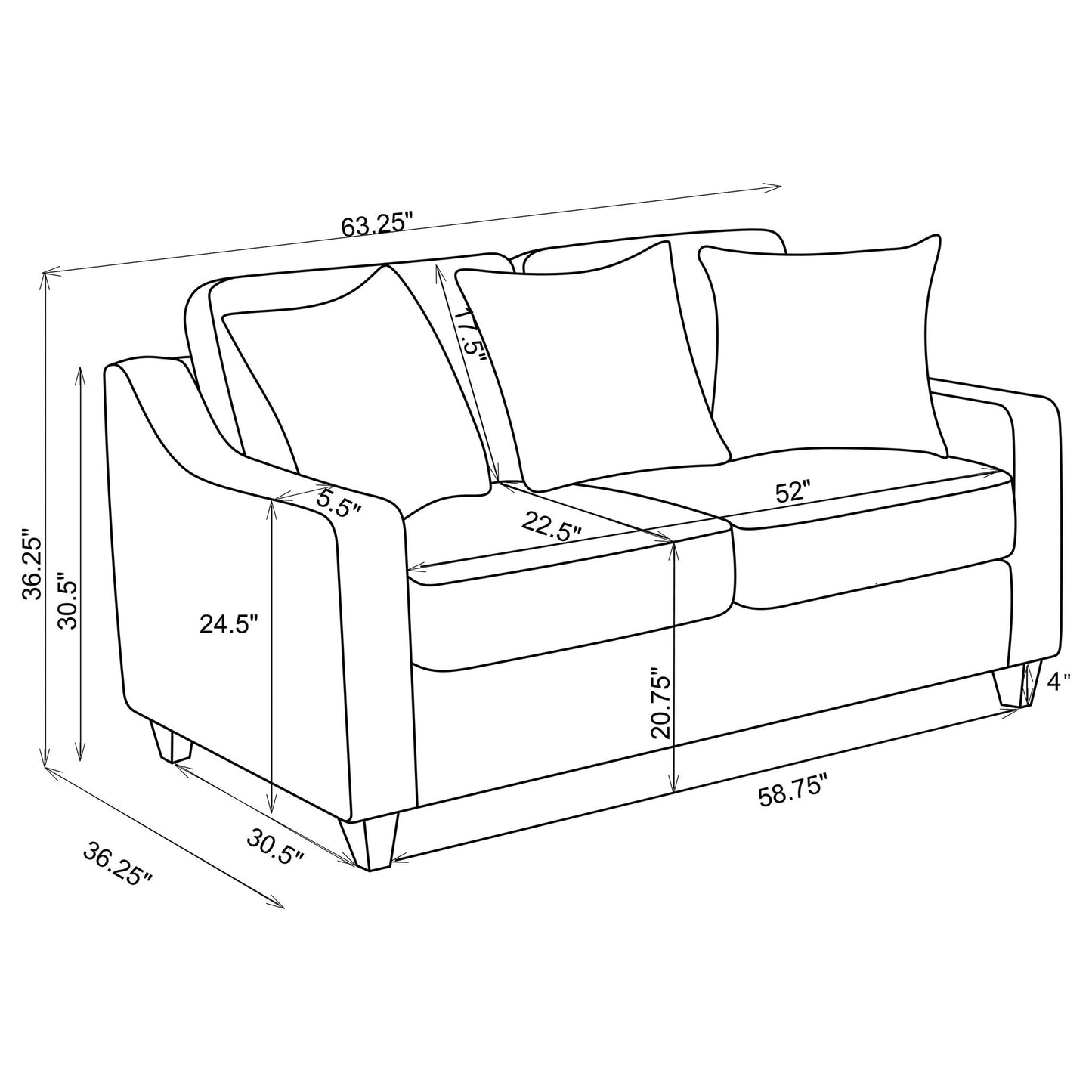 Mackenzie - 3 Piece Sofa Set - Beige Furniture Max