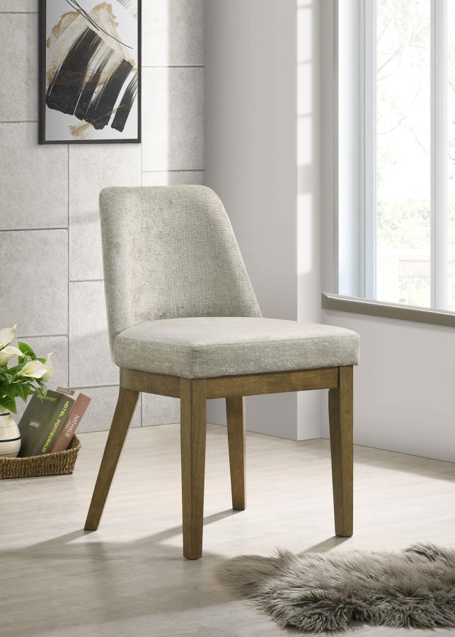 Castlewood - Upholstered Dining Chair (Set of 2) - Brown Oak Coaster Fine Furniture