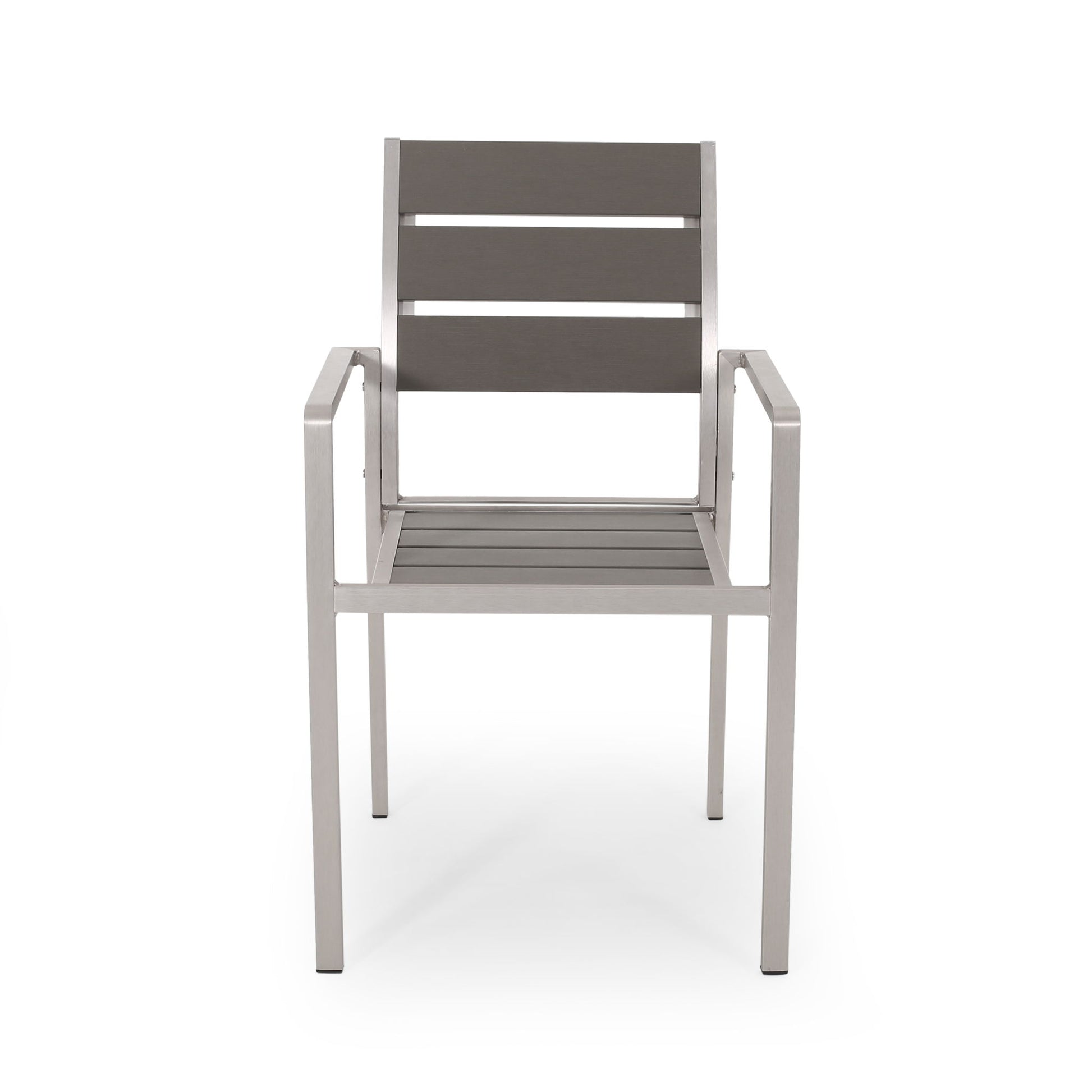 Dreamlan - Outdoor Aluminum Dining Chair (Set of 2) Noble House