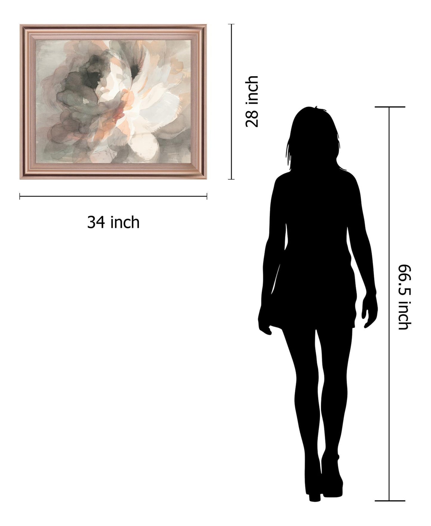 Whispered Petal Dawn - 28" x 34" Framed Wall Art Classy Living