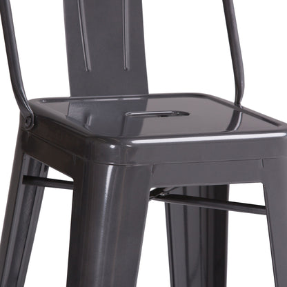 Rayne - Curved Back Metal Stool (Set of 2) Simpli-Home