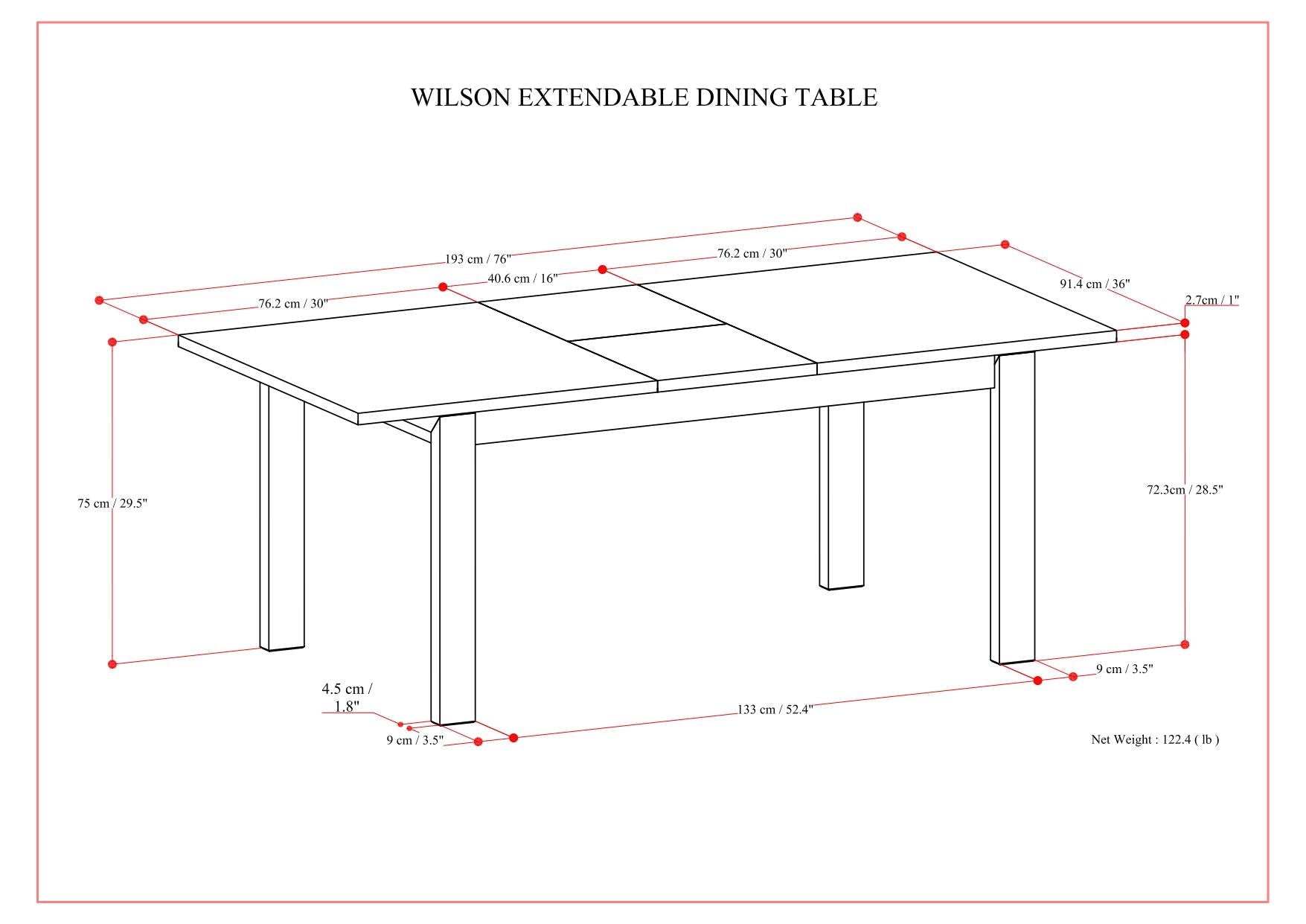 Wilson - Handcrafted Dining Table Simpli-Home