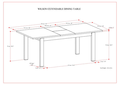 Wilson - Handcrafted Dining Table Simpli-Home
