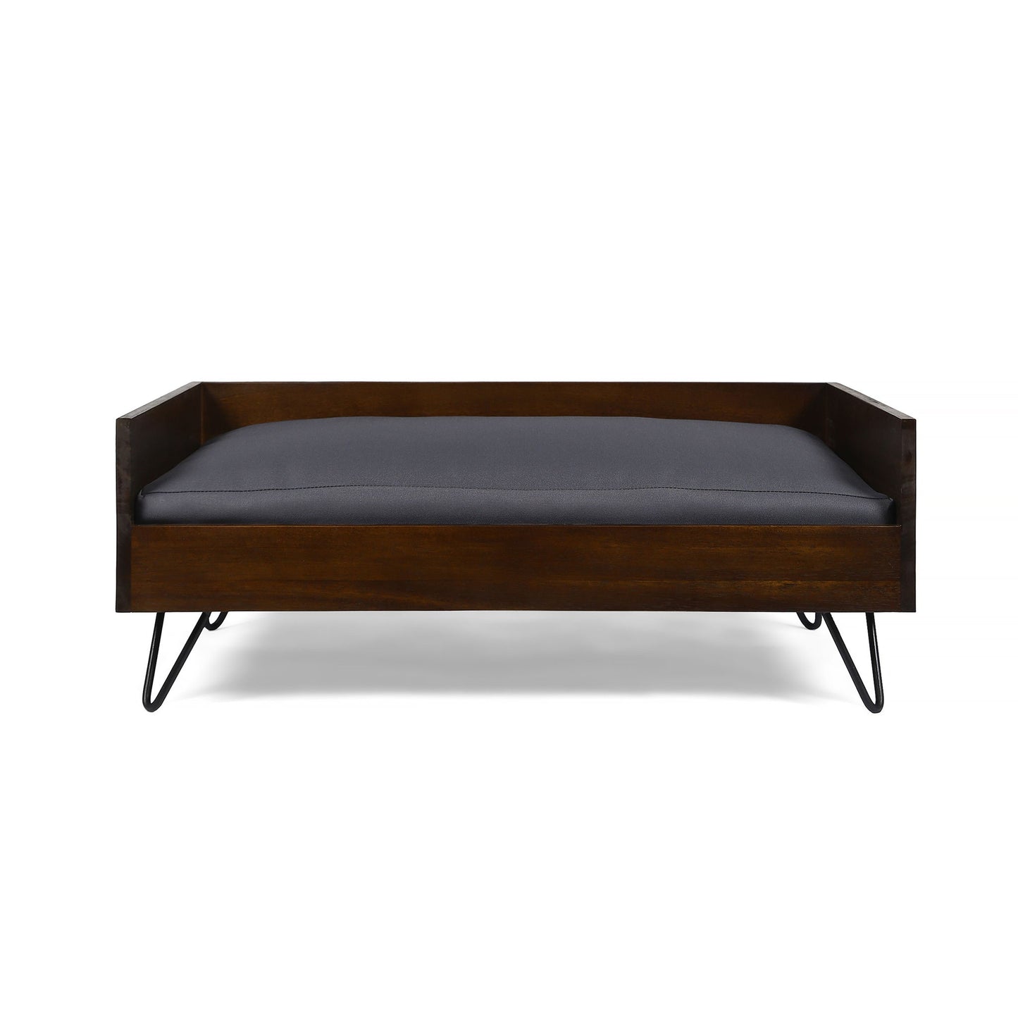 Dog Bed With Sleek Hairpin Legs - Reclaimed Oak / Iron Noble House