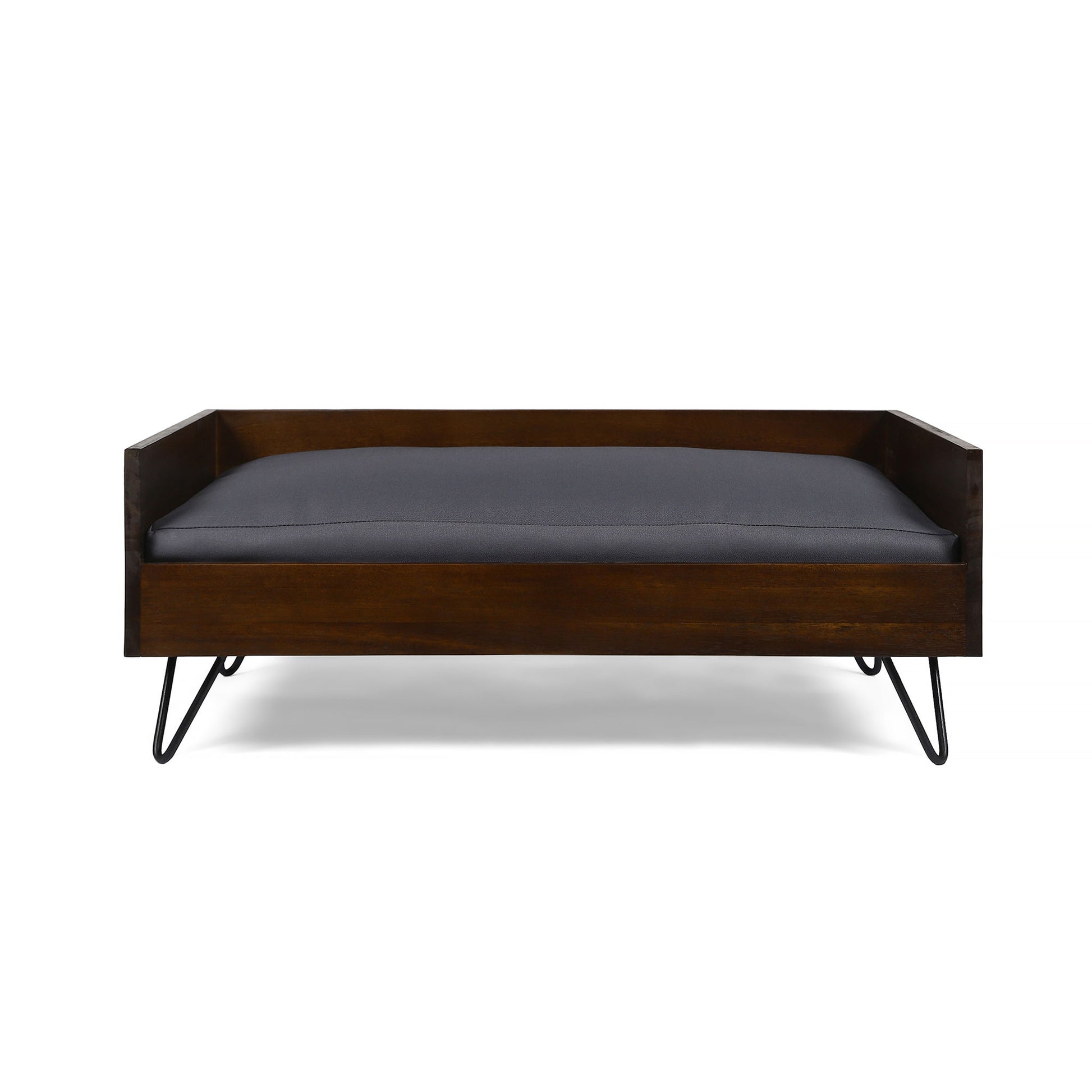 Dog Bed With Sleek Hairpin Legs - Reclaimed Oak / Iron Noble House