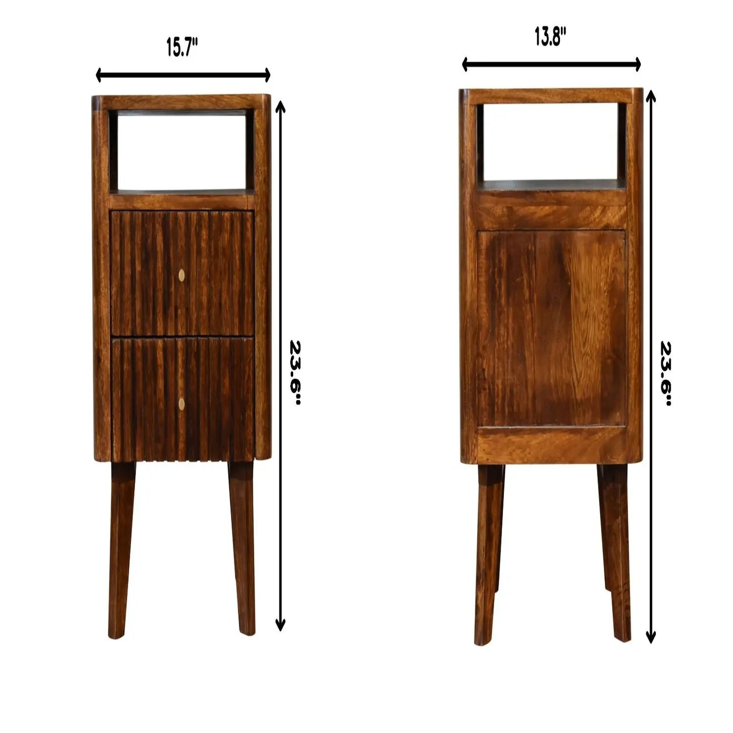 Reeve - Nightstand, 2 Drawers - Chestnut Artisan Furniture