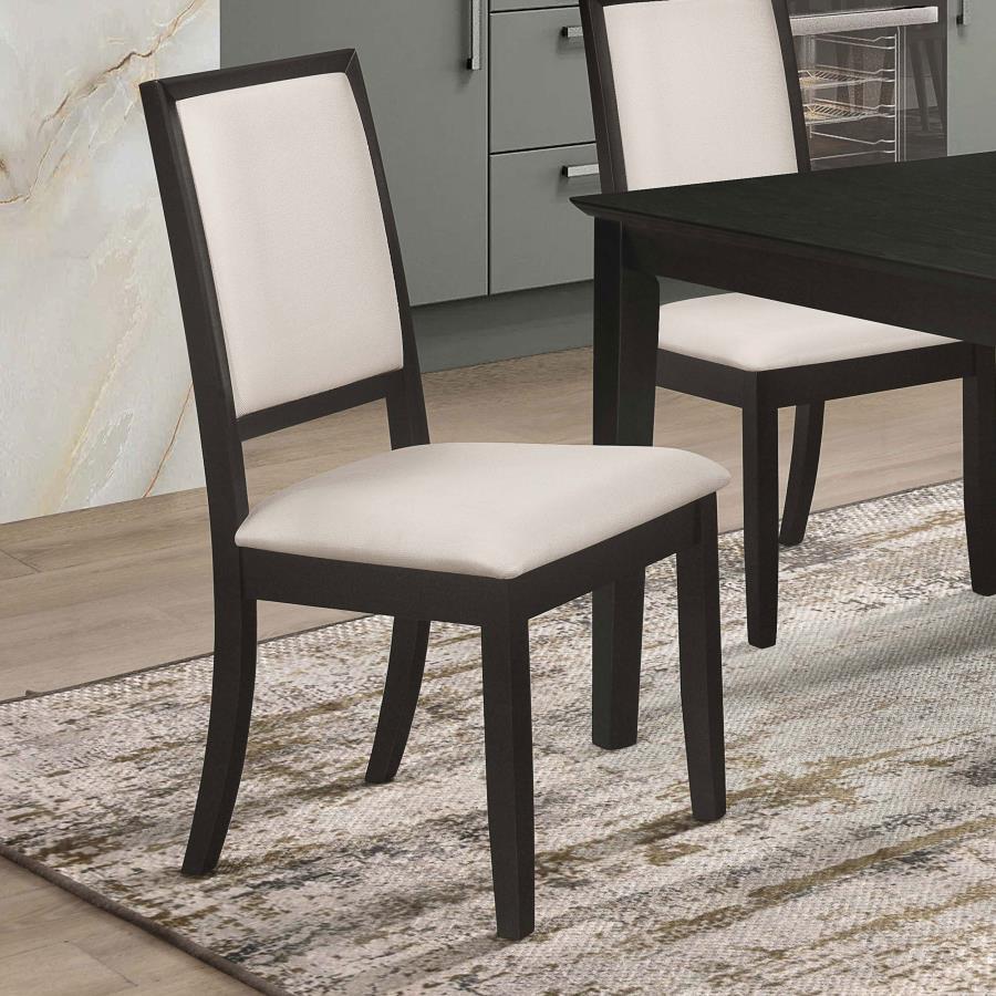 Louise - Upholstered Wood Dining Side Chairs (Set of 2) - Black CoasterEveryday