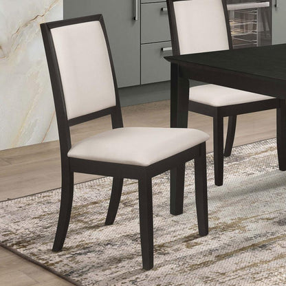 Louise - Upholstered Wood Dining Side Chairs (Set of 2) - Black CoasterEveryday