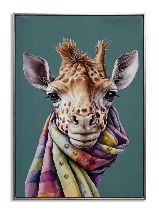 Whimsical Giraffe Chic - 21" x 29" Framed Wall Art Classy Art