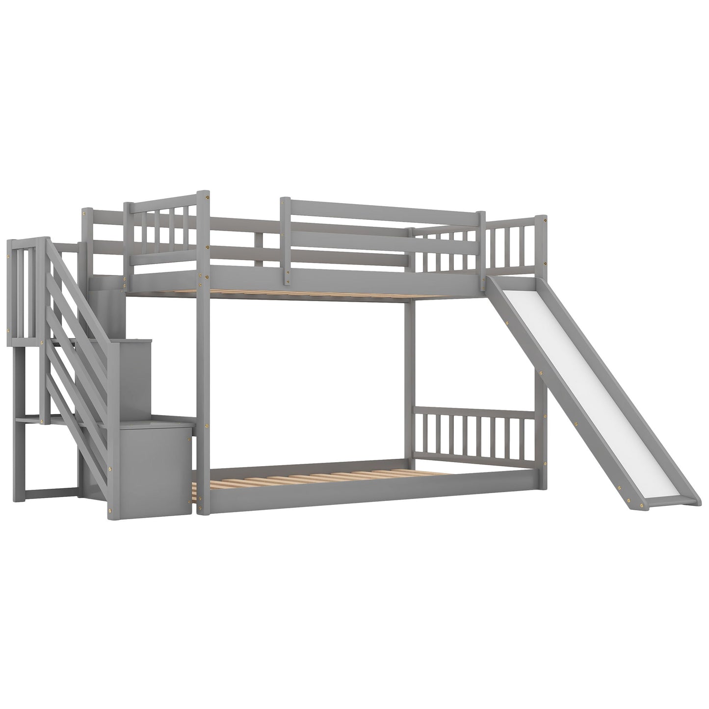 Bunk Bed With Convertible Slide And Stairway Hearth and Haven