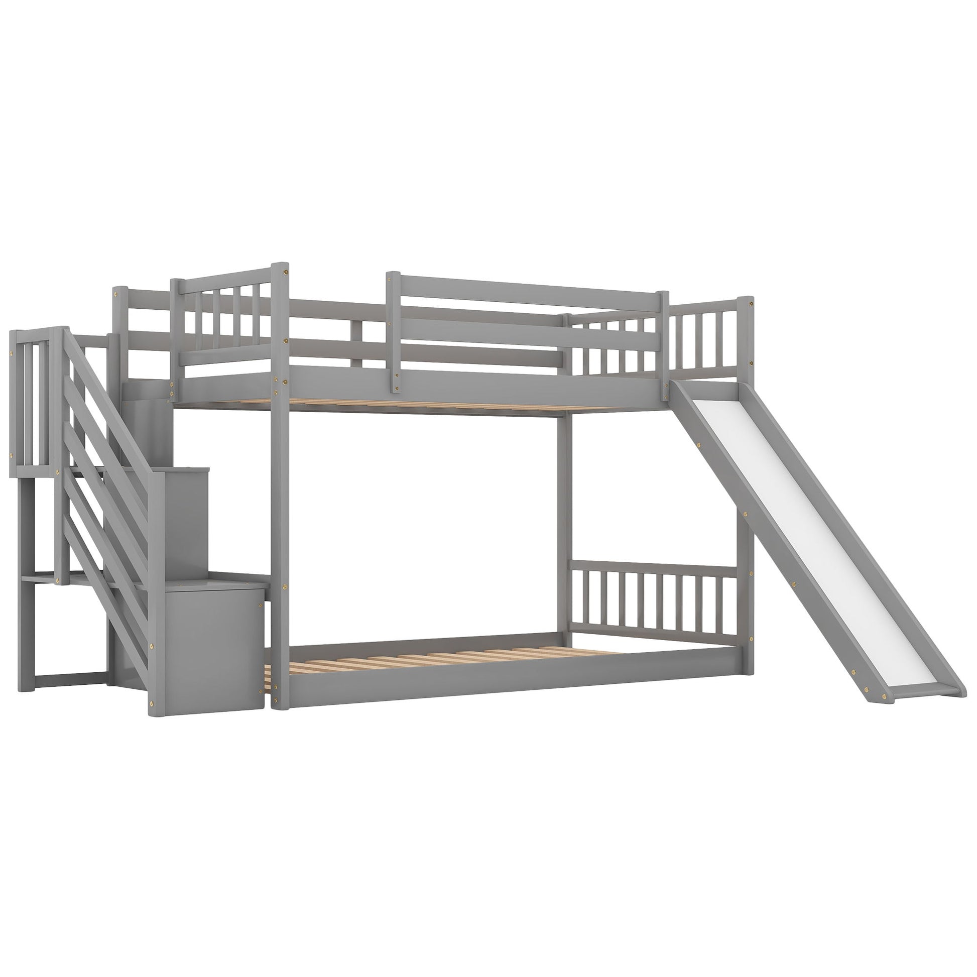 Bunk Bed With Convertible Slide And Stairway Hearth and Haven
