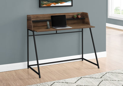 Computer Desk For Home Office, Laptop, Storage Shelves, Marble Look Contemporary & Modern 8th Street
