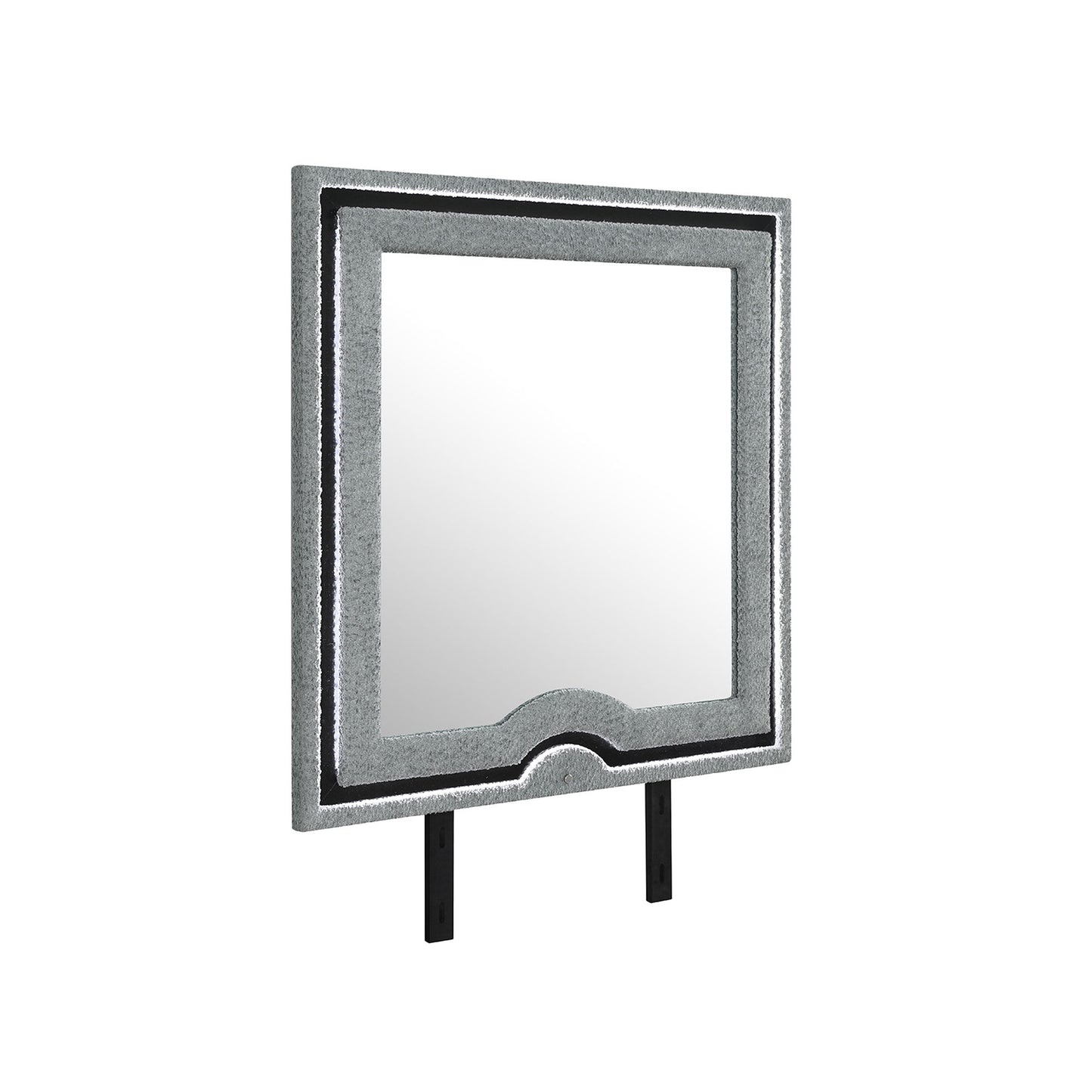 Isaiah - Mirror With Upholstered Frame And LED Lighting Global Furniture USA