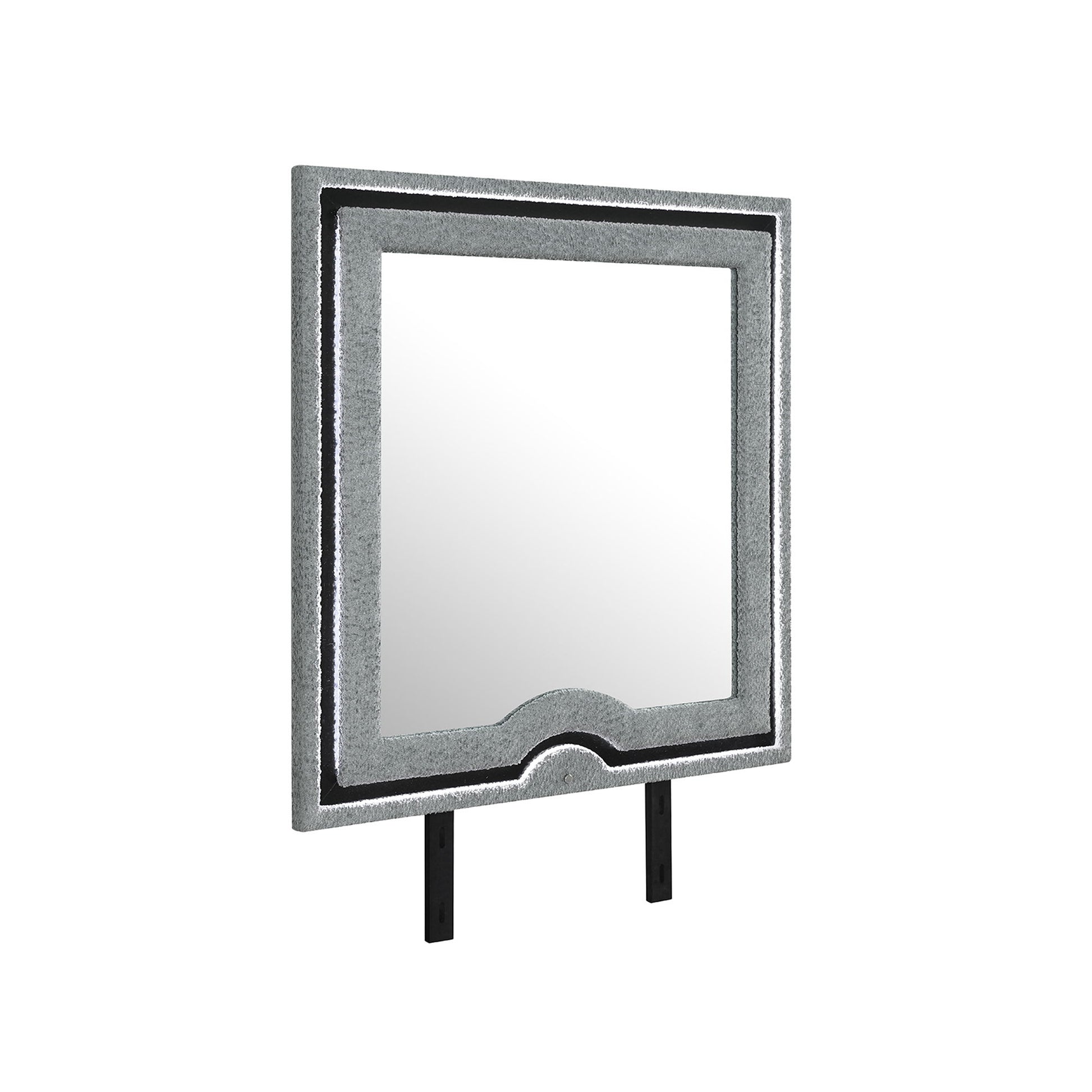 Isaiah - Mirror With Upholstered Frame And LED Lighting Global Furniture USA