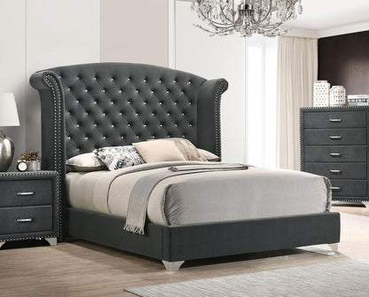 Melody - Upholstered Wingback Bed CoasterEveryday
