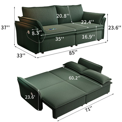 2 In 1 Convertible Sofa Bed, Multi Functional Living Room Furniture Home Essentials