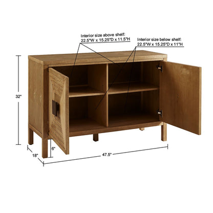 Accent Cabinet With Adjustable Shelves - Natural JLA