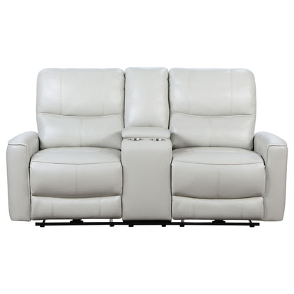Denson - Power Reclining Loveseat With Console And USB Port Furniture Max