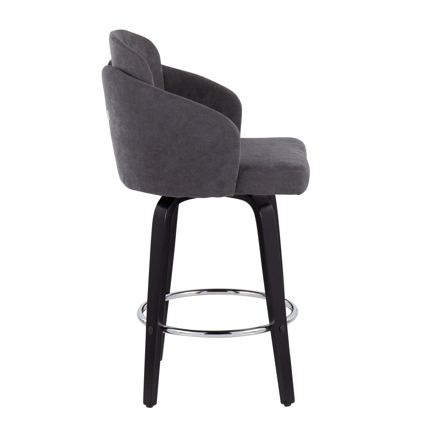 Dahlia - Contemporary Counter Stool Round Footrest (Set of 2) Lumi Source