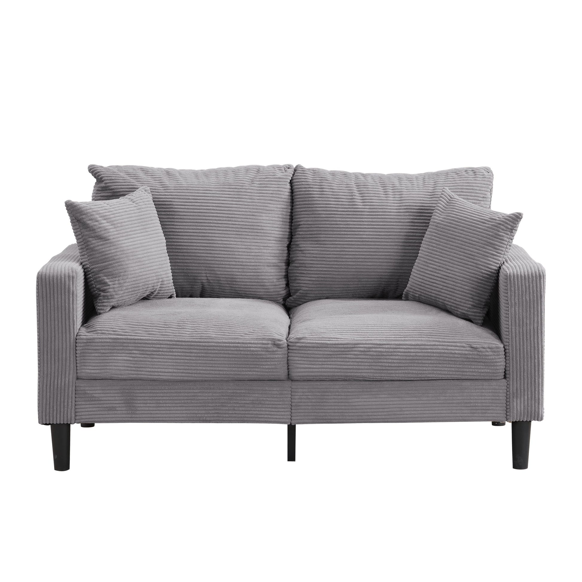 High Resilience Loveseat Sofa With Wooden Frame Home Essentials