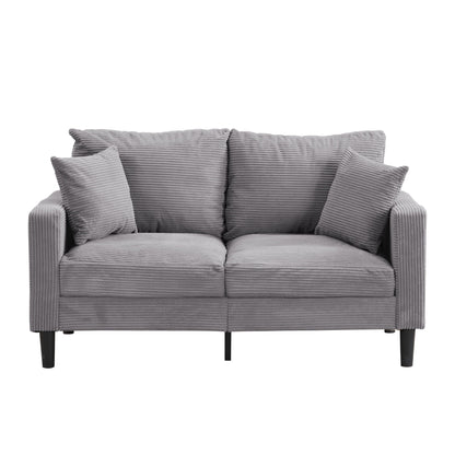 High Resilience Loveseat Sofa With Wooden Frame Home Essentials