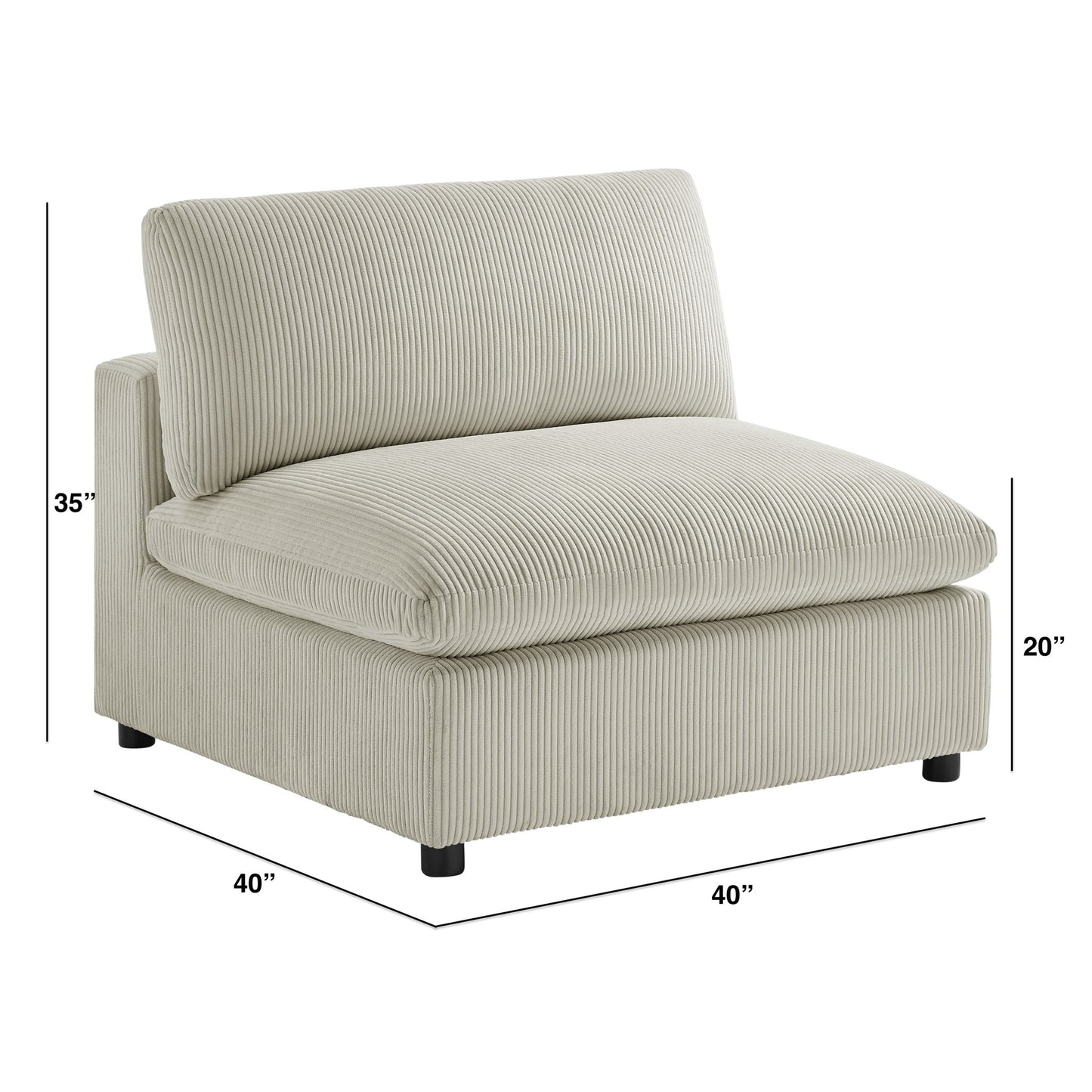 Chelsea - Armless Chair Ridgecrest Home