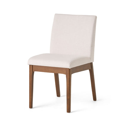 Contemporary Fabric Comfort Dining Chairs (Set of 2) Noble House