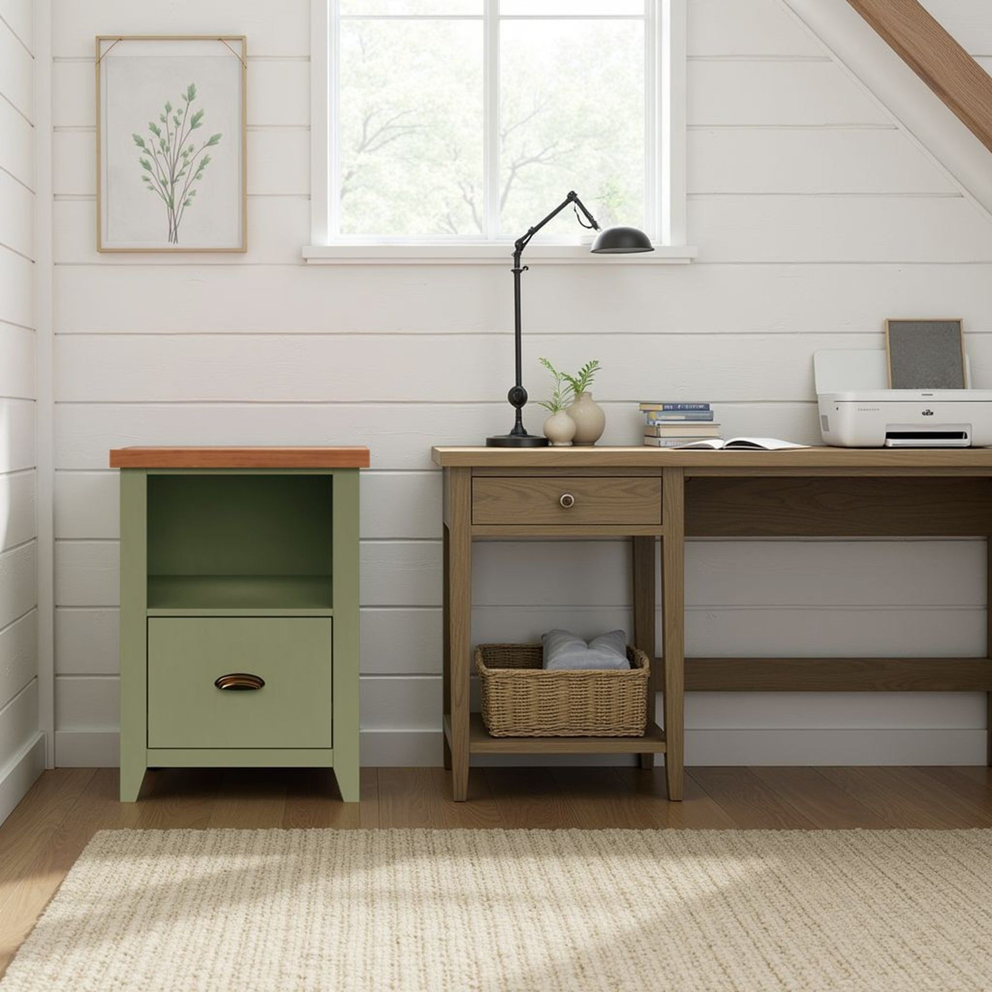 Vineyard - Drawer File - Sage Green, Fruitwood Legends