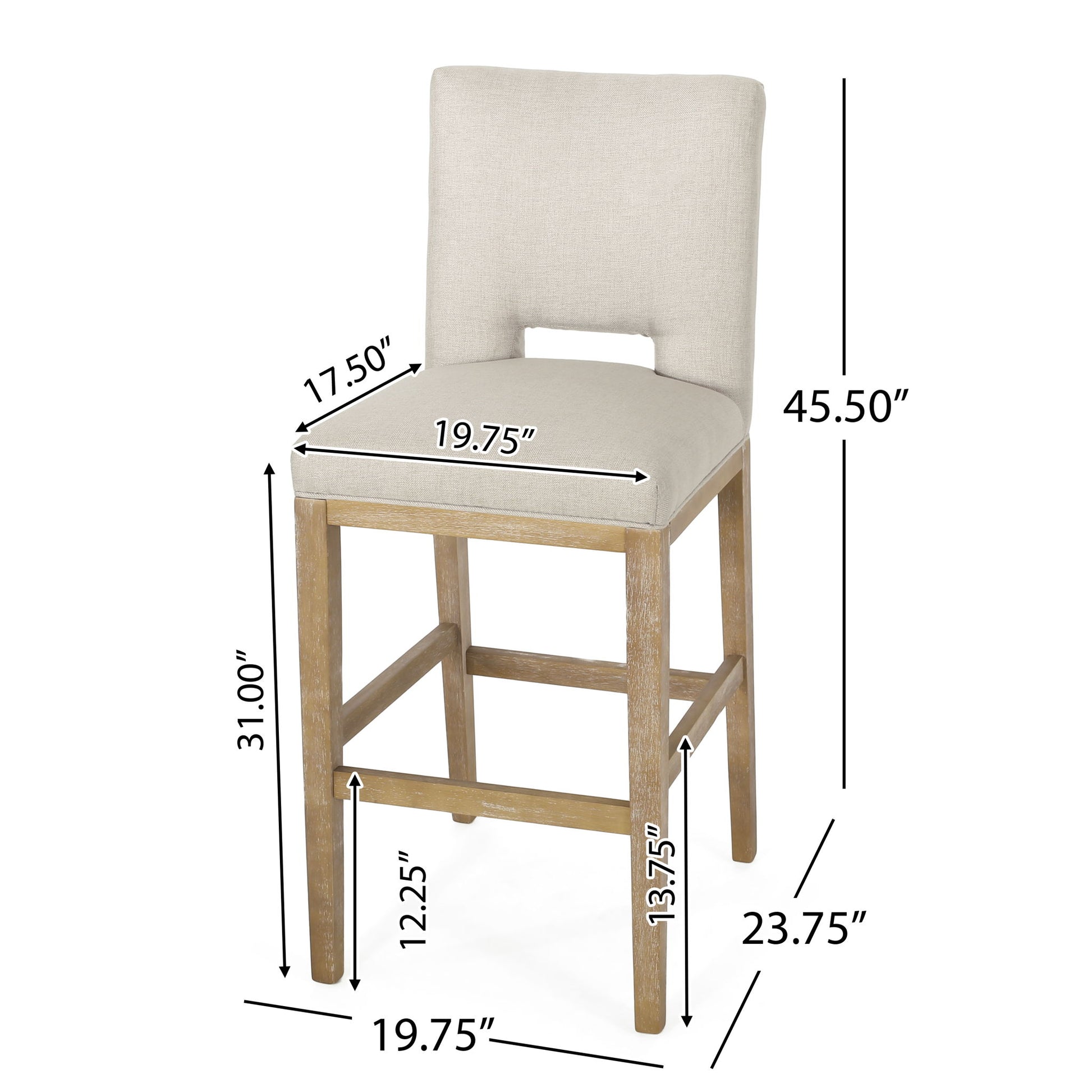 Counter Stools (Set of 2) - Wheat Noble House