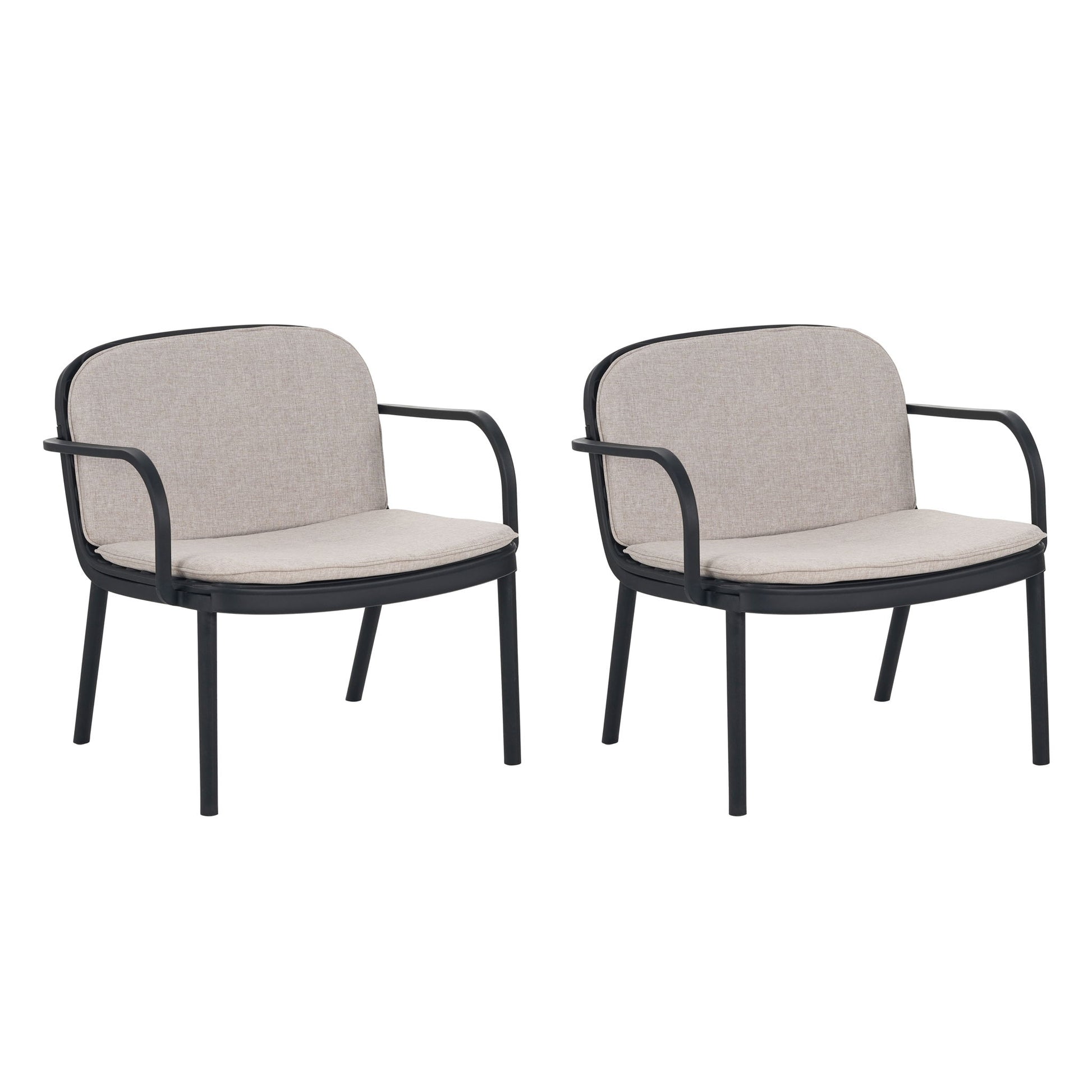 Luna - Outdoor Club Chair (Set of 2) Noble House