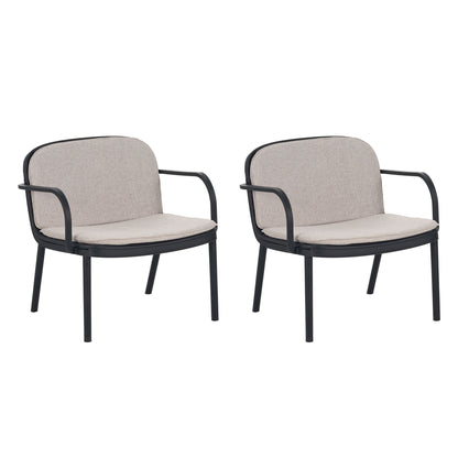 Luna - Outdoor Club Chair (Set of 2) Noble House