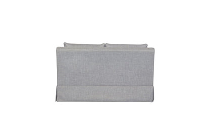 Loveseat With Skirt And Reversable Cushions And 2 Pillows - Light Gray Bernards Furniture