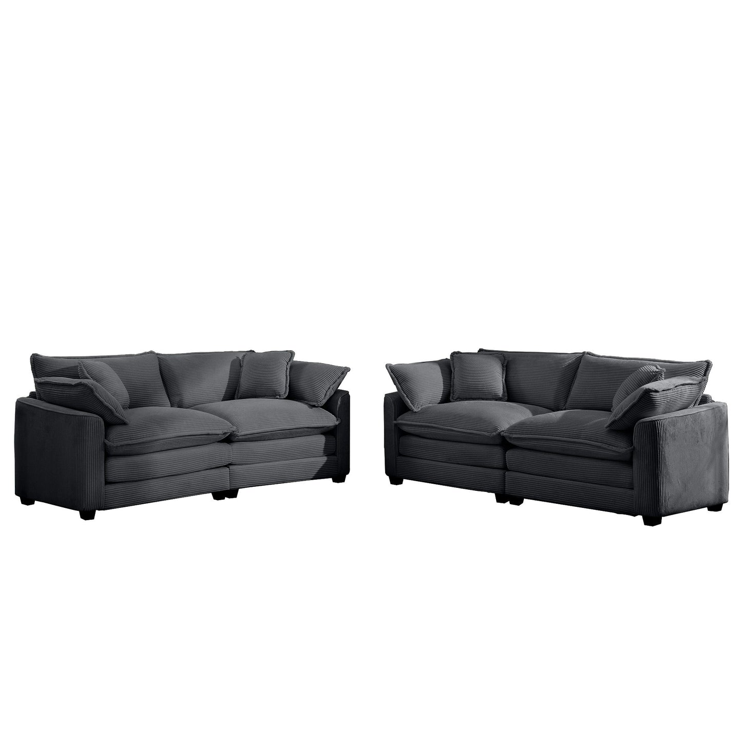 Elegant Oversized Sectional Sofa Set With Deep Seats And Flexible Layout Home Essentials