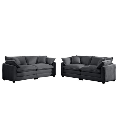 Elegant Oversized Sectional Sofa Set With Deep Seats And Flexible Layout Home Essentials