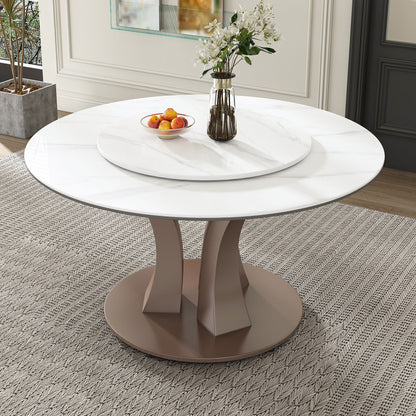 Table With Rotating Tray Scratch & Heat For Kitchen & Restaurant(Table Only - White Home Essentials