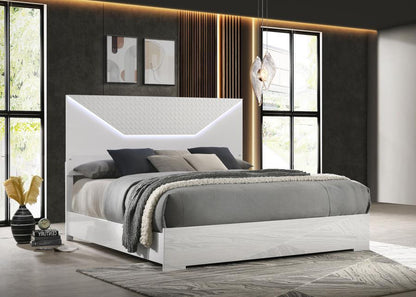 Ives - Panel Bed LED Headboard Coaster Fine Furniture