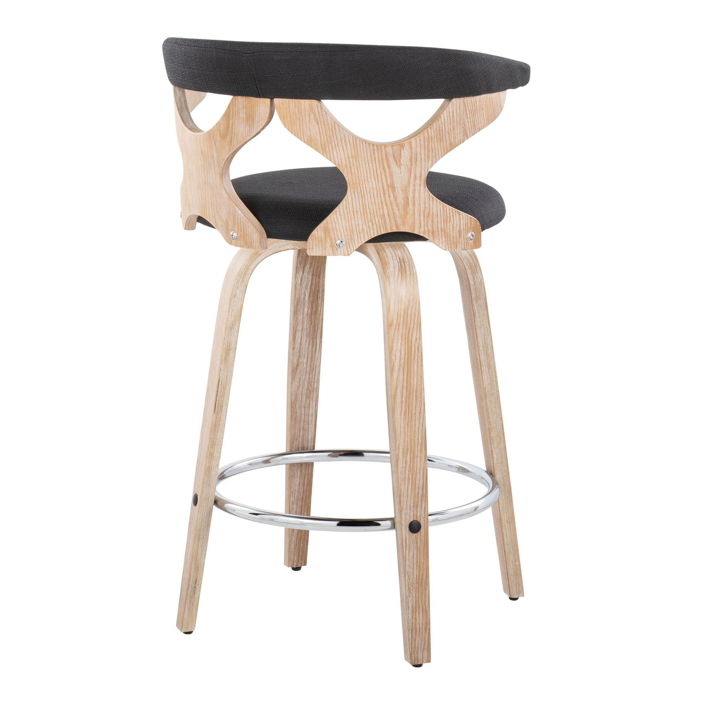 Gardenia - Mid Century Modern Fixed Height Counter Stool With Swivel (Set of 2) Lumi Source