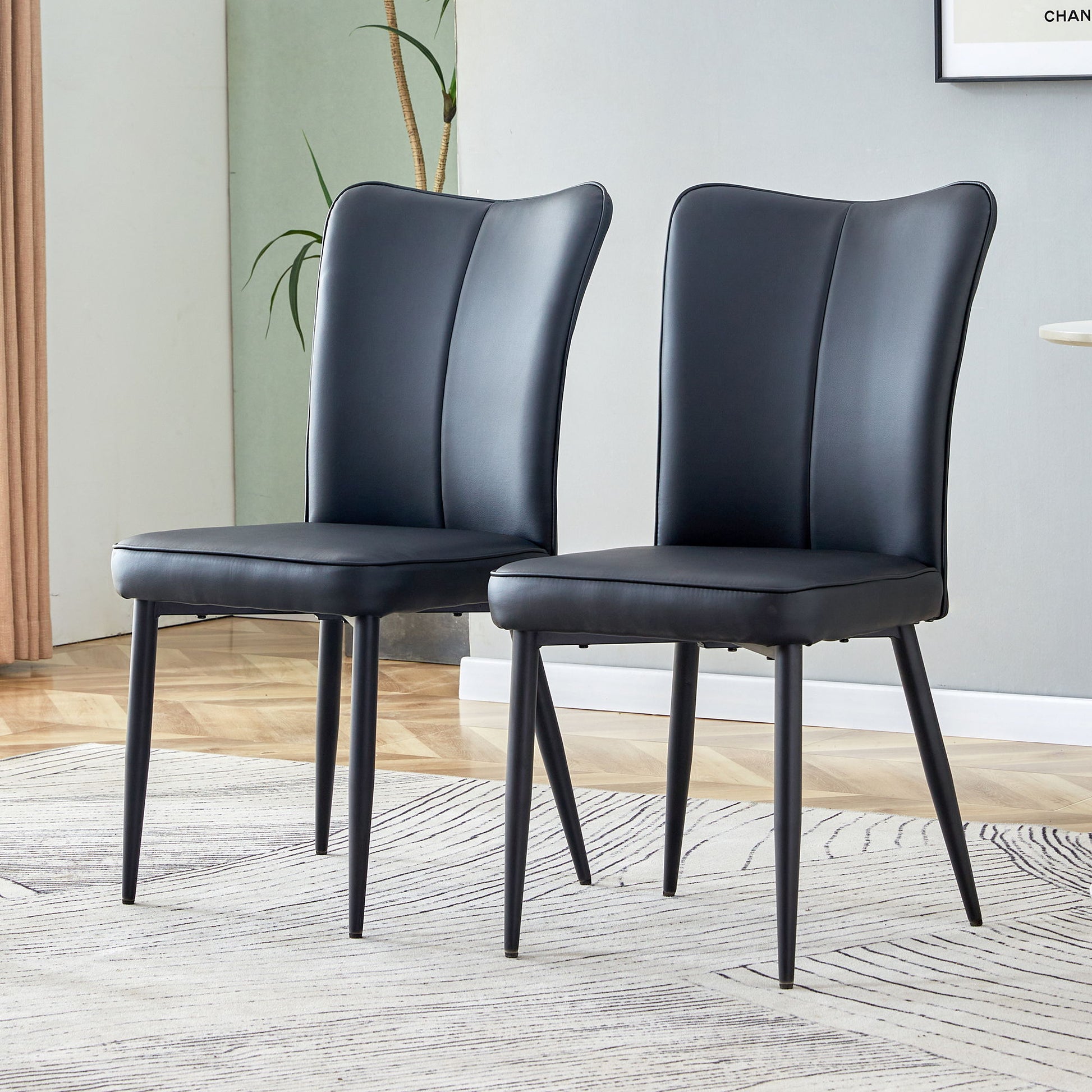 Minimalist Style Minimalist Dining Chairs With Metal Legs Home Essentials