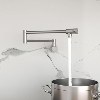 Modern Design Pot Filler Faucet Wall Mount Kitchen Sink, Folding Stretchable Daily Nest